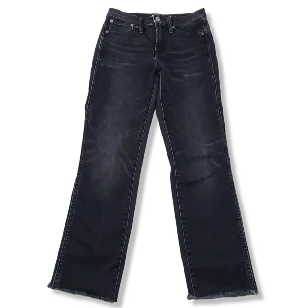 J.Crew Jeans Size 25 Women's J.Crew Denim Vintage Straight Jeans Stretch Raw Hem